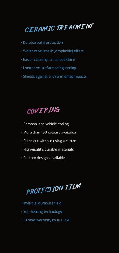 Perfect Shine Car detailing Services  brochure inside page