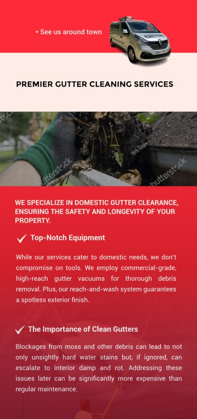 Potters Window Cleaning Services business brochure, inside page