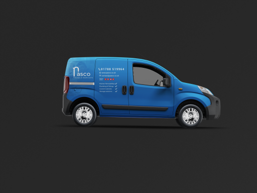 Pasco kitchens small van, Blue demo