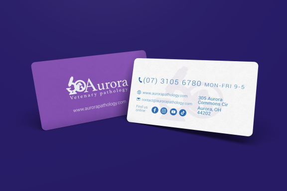 Aurora Veterinary Labs Business Card